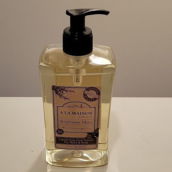 Rosemary Mint Liquid Hand Soap - Triple French Milled Natural Moisturizing - Picture 4 of 11